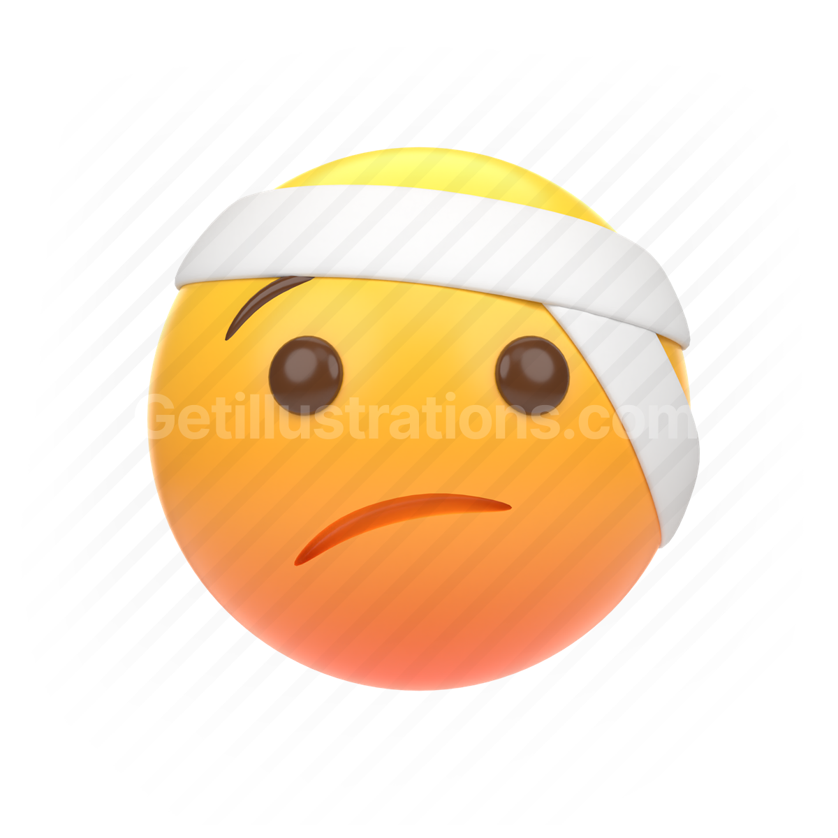 Emoji 3D illustration